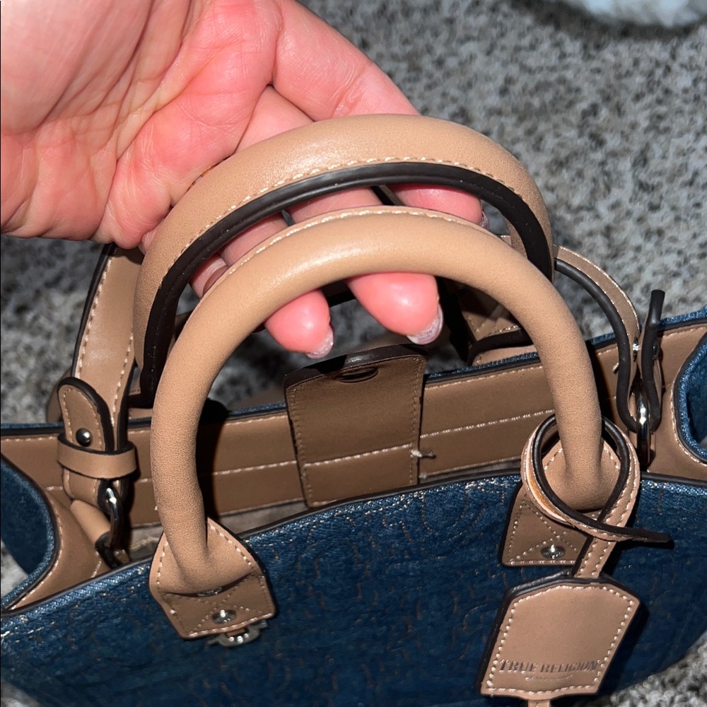 True Religion Beige Satchel Bag - Picture 4 of 4